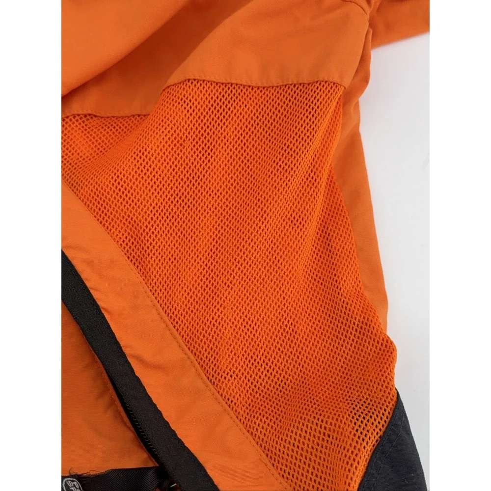 Polo Sport Ralph Lauren Hooded Windbreaker Jacket Men's XL Orange Navy Blue